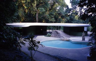Vista del giardino interno, 1952
