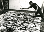 J.Pollock mentre dipinge