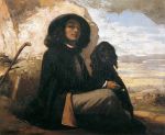 G. Courbet 'Uomo col cane nero'